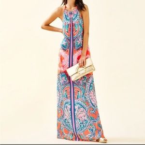 EUC- Lilly Pulitzer - Hollyn Maxi Dress Tangerine